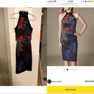 Karen Millen Halter Satin Dress